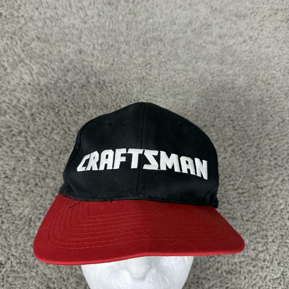 Craftsman Hat Cap Snap Back Black Red The Official Tools Mens Workwear